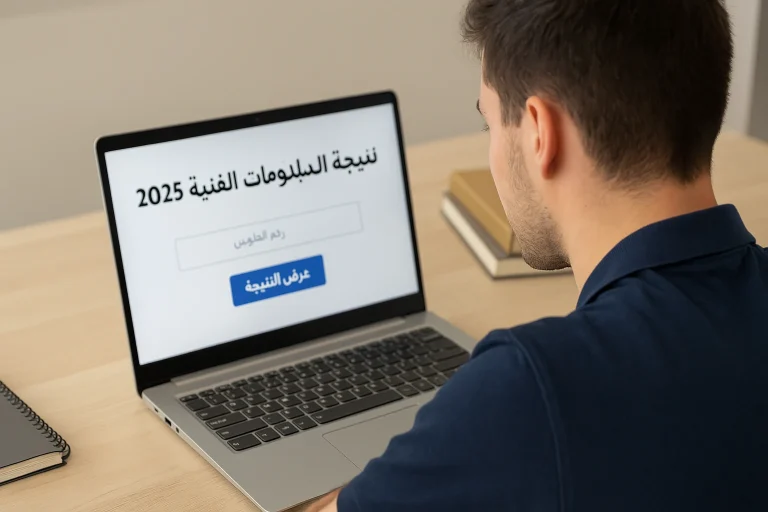 نتيجة الدبلومات الفنية 2025 برقم الجلوس عبر بوابة التعليم الفني الرسمية